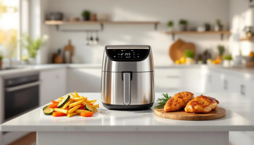 scopri la rivoluzione in cucina con questa friggitrice ad aria: niente forno, niente padella, per cucinare in modo semplice, veloce e salutare.