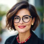 scopri il taglio di capelli perfetto per donne over 50 con occhiali, che non richiede gel né lacca e dona un aspetto ringiovanito e naturale.