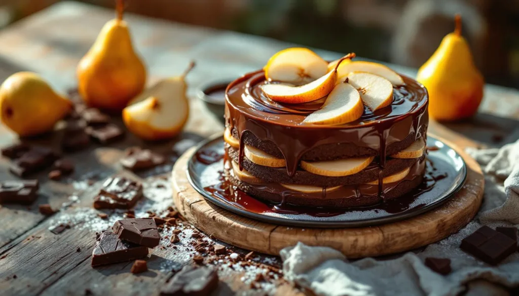 scopri la torta mousse pere e cioccolato senza forno, pronta in pochi semplici passi, un dolce irresistibile che conquisterà tutti i tuoi ospiti.