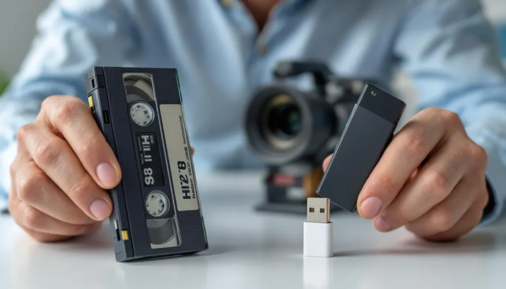 scopri come un esperto trasferisce le tue cassette hi8 su chiavetta usb in modo semplice e sicuro, preservando i tuoi ricordi nel formato digitale.