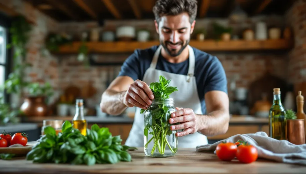 scopri i segreti di un cuoco per conservare il basilico fresco per settimane, mantenendo tutto il suo aroma e sapore in modo semplice ed efficace.